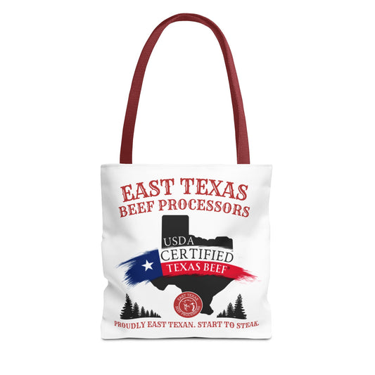 East Texas Beef Processors Tote Bag | Texas Pride, Farmers Market, BBQ Lovers, Grocery Shopping, Gift for Meat Enthusiasts