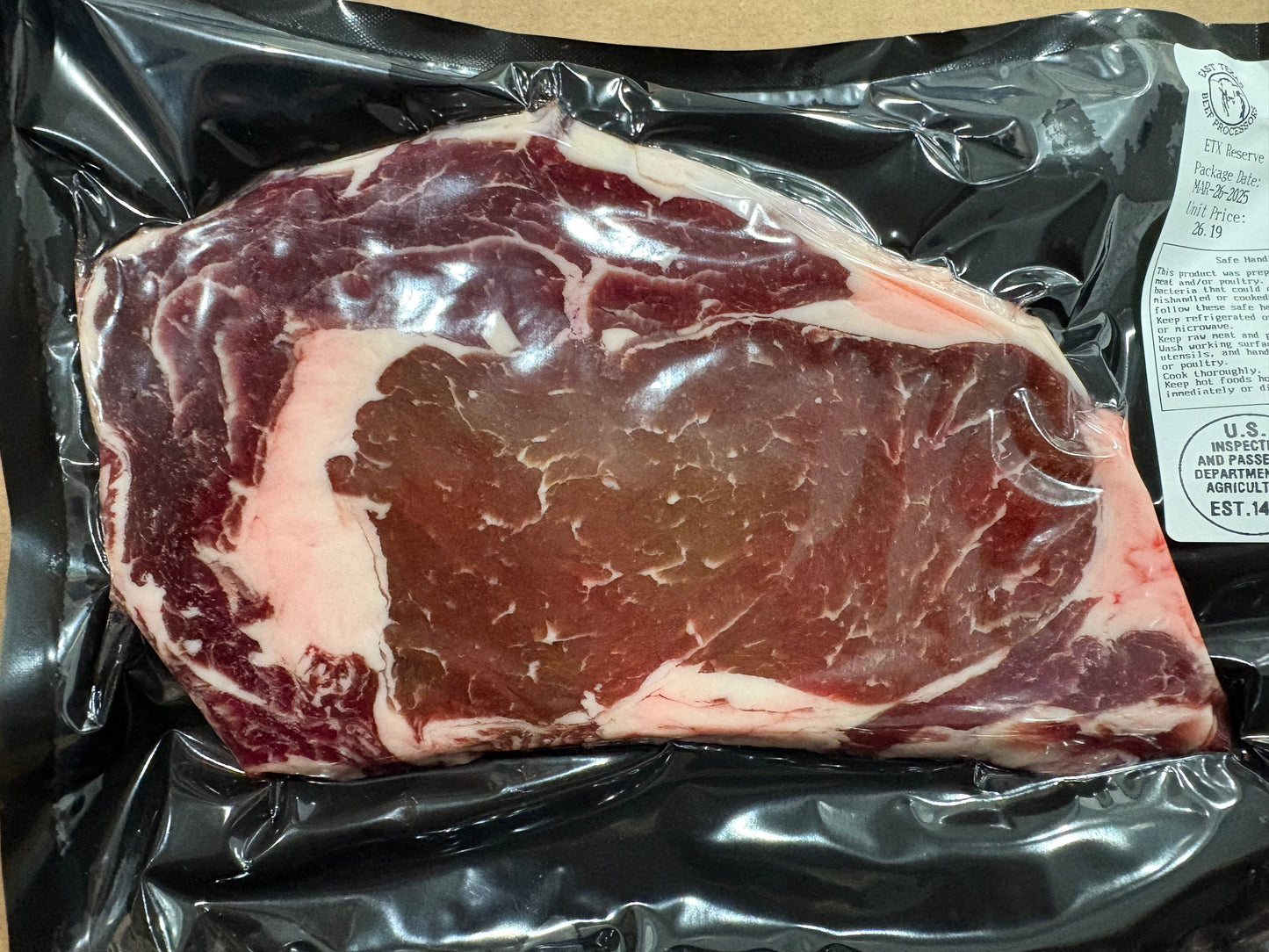 Thin Sliced Boneless Ribeye Steak