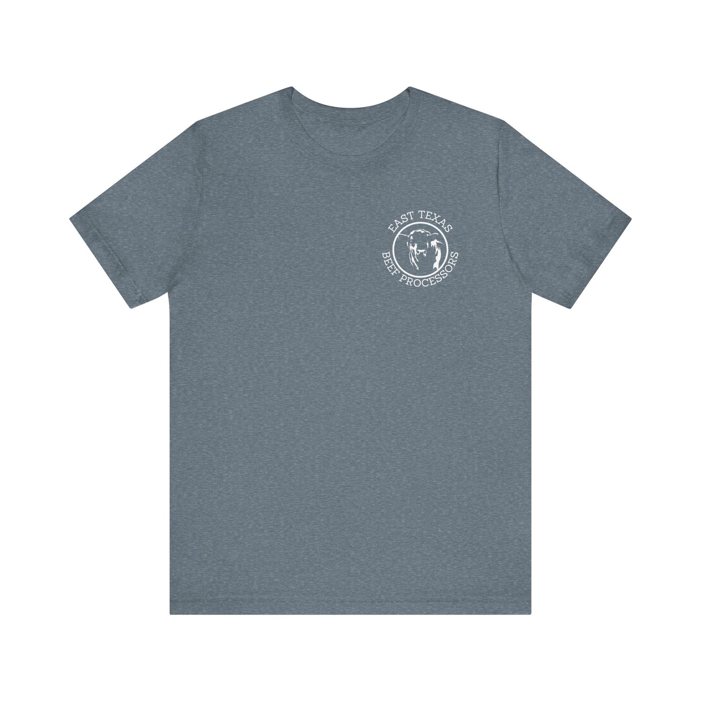 East Texas Beef Processors Tee, Unisex Short Sleeve Tee, Casual Wear, Texas Pride Shirt, Gift for Texans, Farm Life Apparel