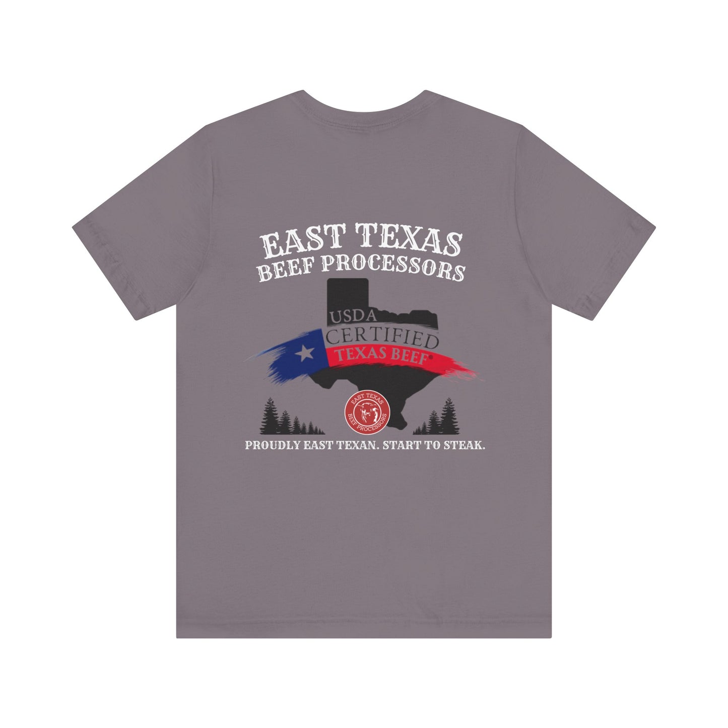 East Texas Beef Processors Tee, Unisex Short Sleeve Tee, Casual Wear, Texas Pride Shirt, Gift for Texans, Farm Life Apparel
