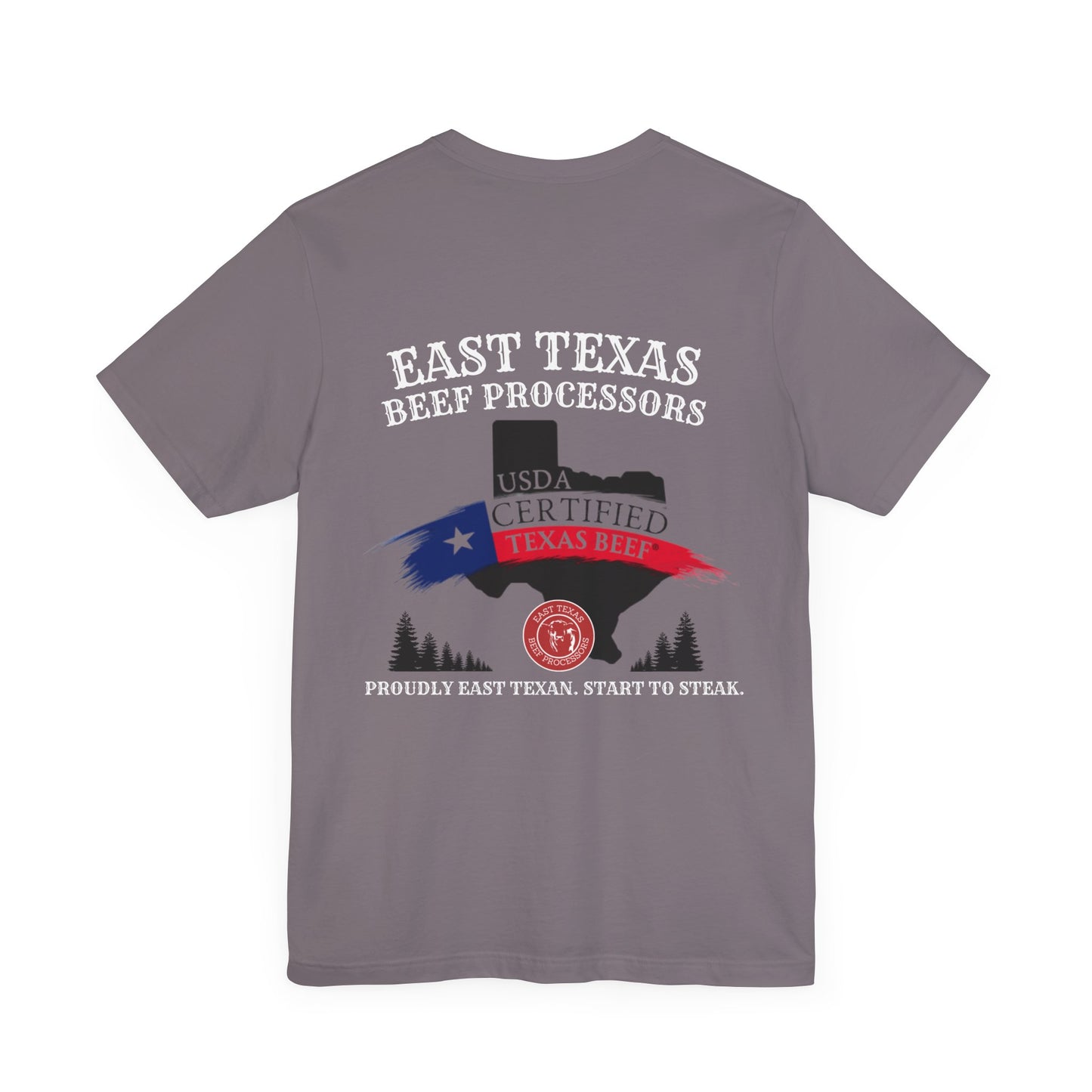 East Texas Beef Processors Tee, Unisex Short Sleeve Tee, Casual Wear, Texas Pride Shirt, Gift for Texans, Farm Life Apparel