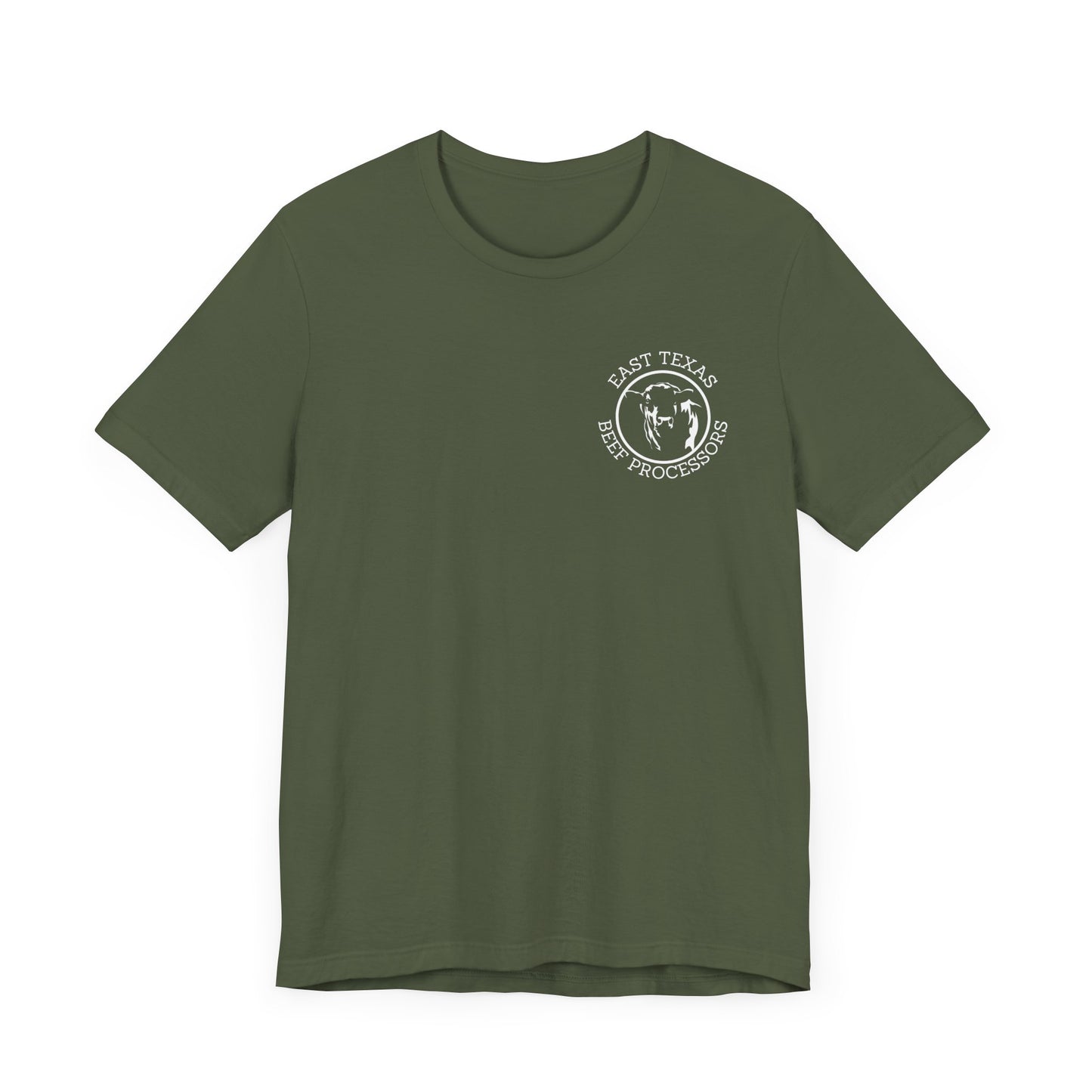 East Texas Beef Processors Tee, Unisex Short Sleeve Tee, Casual Wear, Texas Pride Shirt, Gift for Texans, Farm Life Apparel