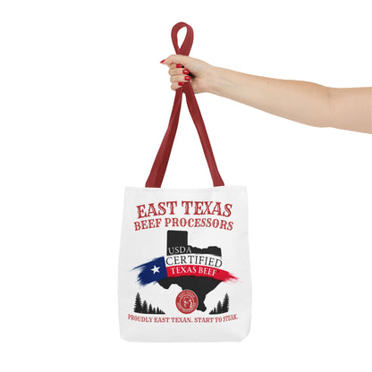 East Texas Beef Processors Tote Bag | Texas Pride, Farmers Market, BBQ Lovers, Grocery Shopping, Gift for Meat Enthusiasts