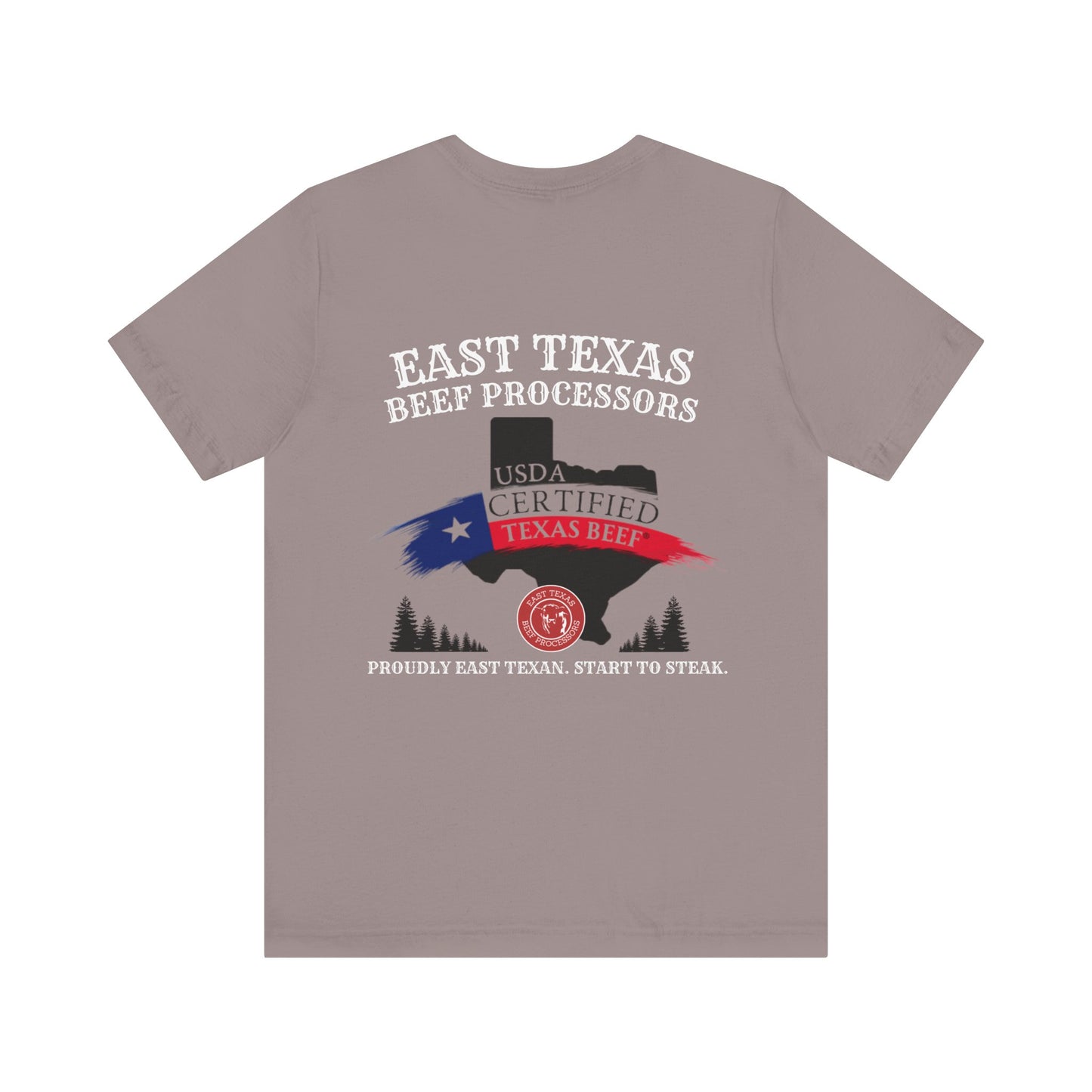 East Texas Beef Processors Tee, Unisex Short Sleeve Tee, Casual Wear, Texas Pride Shirt, Gift for Texans, Farm Life Apparel