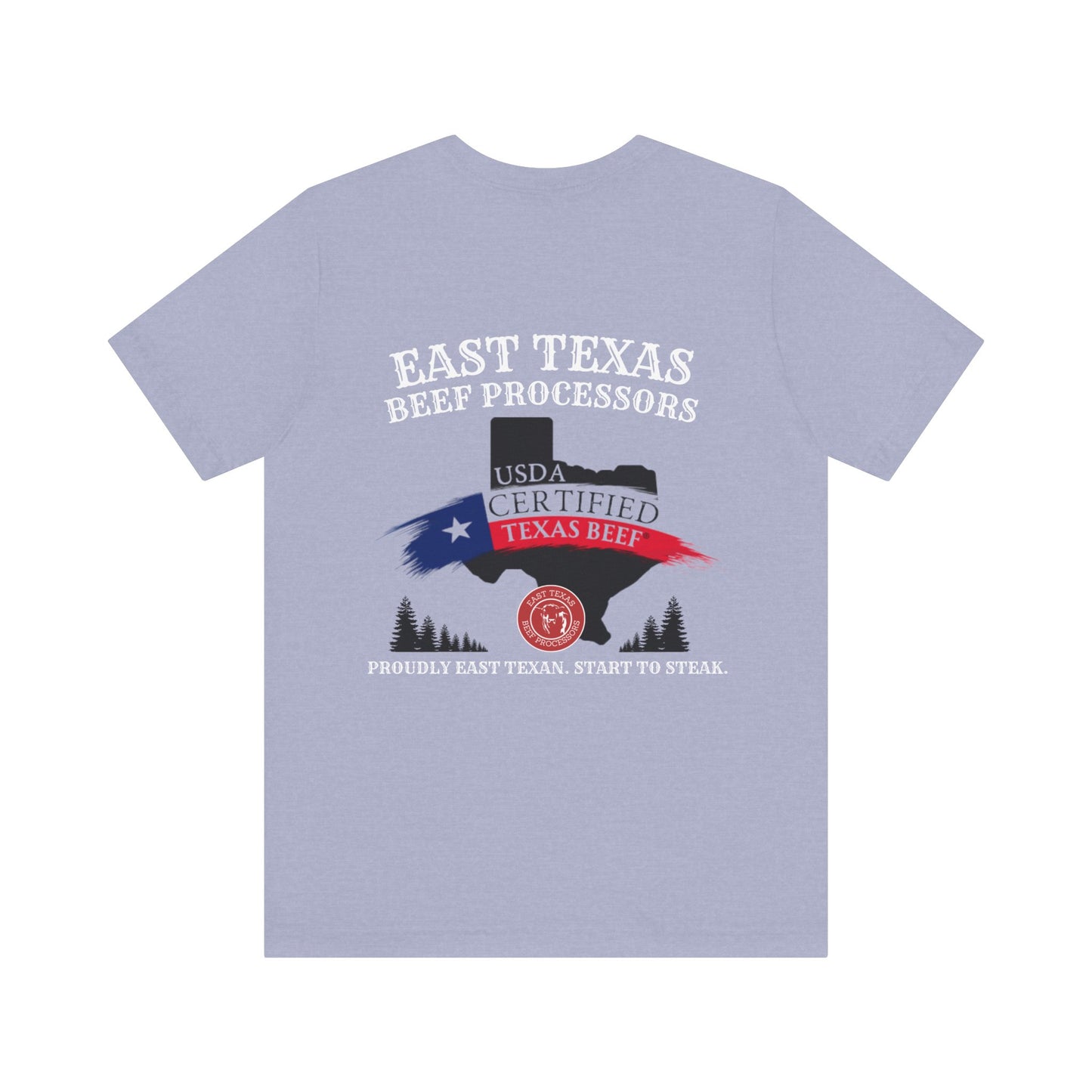 East Texas Beef Processors Tee, Unisex Short Sleeve Tee, Casual Wear, Texas Pride Shirt, Gift for Texans, Farm Life Apparel