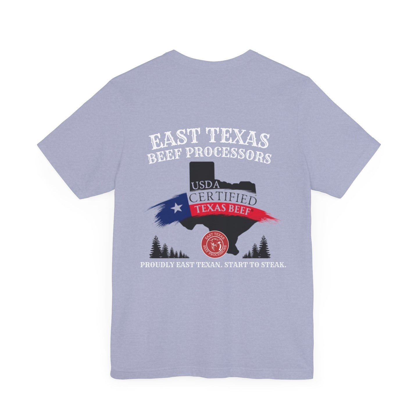 East Texas Beef Processors Tee, Unisex Short Sleeve Tee, Casual Wear, Texas Pride Shirt, Gift for Texans, Farm Life Apparel