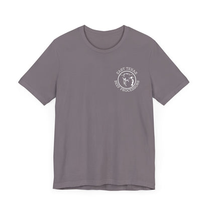 East Texas Beef Processors Tee, Unisex Short Sleeve Tee, Casual Wear, Texas Pride Shirt, Gift for Texans, Farm Life Apparel
