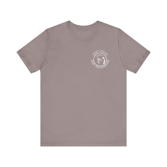 East Texas Beef Processors Tee, Unisex Short Sleeve Tee, Casual Wear, Texas Pride Shirt, Gift for Texans, Farm Life Apparel