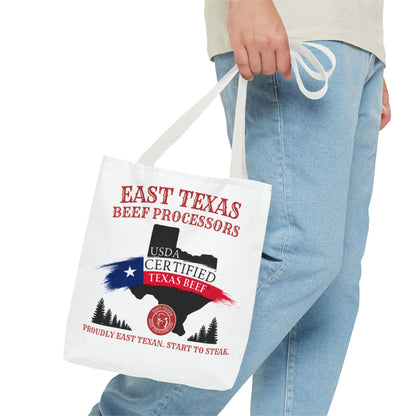 East Texas Beef Processors Tote Bag | Texas Pride, Farmers Market, BBQ Lovers, Grocery Shopping, Gift for Meat Enthusiasts