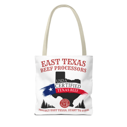East Texas Beef Processors Tote Bag | Texas Pride, Farmers Market, BBQ Lovers, Grocery Shopping, Gift for Meat Enthusiasts