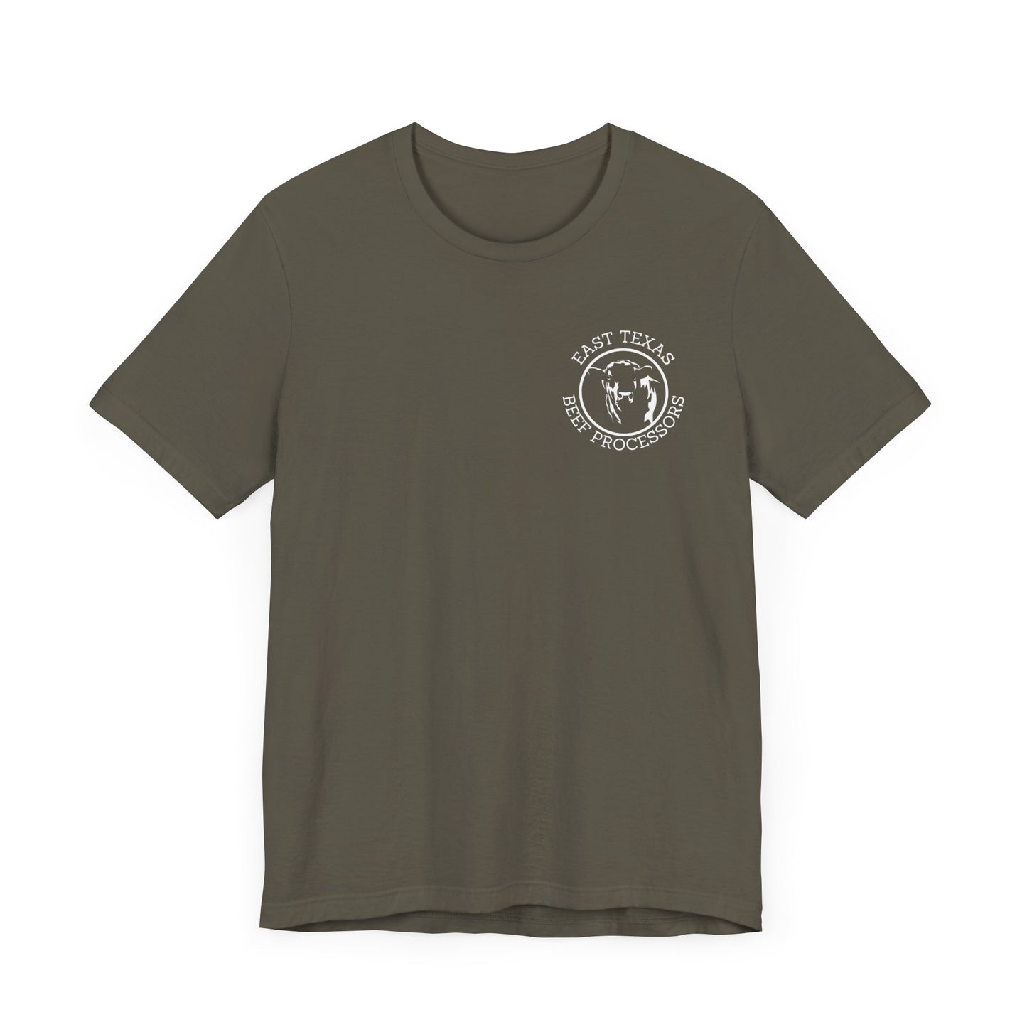 East Texas Beef Processors Tee, Unisex Short Sleeve Tee, Casual Wear, Texas Pride Shirt, Gift for Texans, Farm Life Apparel