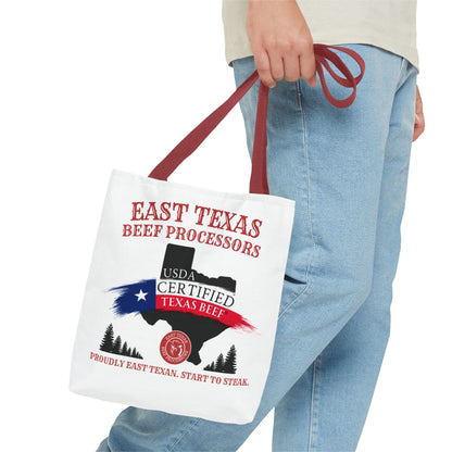 East Texas Beef Processors Tote Bag | Texas Pride, Farmers Market, BBQ Lovers, Grocery Shopping, Gift for Meat Enthusiasts
