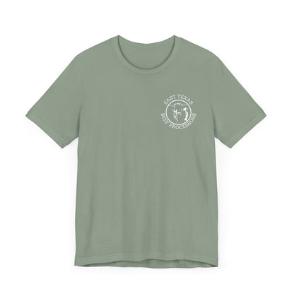 East Texas Beef Processors Tee, Unisex Short Sleeve Tee, Casual Wear, Texas Pride Shirt, Gift for Texans, Farm Life Apparel