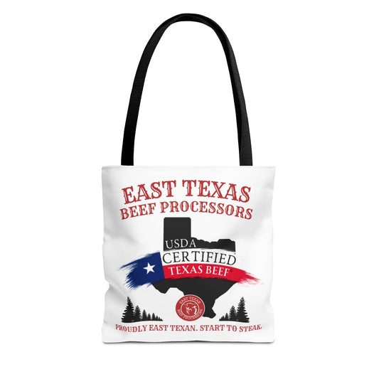 East Texas Beef Processors Tote Bag | Texas Pride, Farmers Market, BBQ Lovers, Grocery Shopping, Gift for Meat Enthusiasts