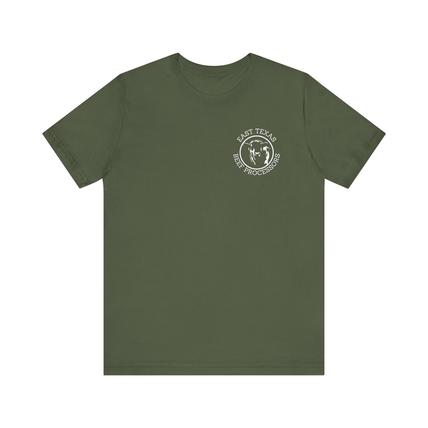 East Texas Beef Processors Tee, Unisex Short Sleeve Tee, Casual Wear, Texas Pride Shirt, Gift for Texans, Farm Life Apparel