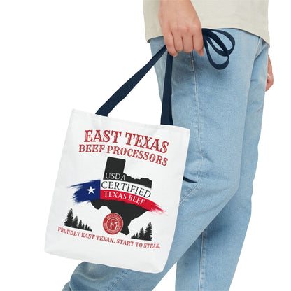 East Texas Beef Processors Tote Bag | Texas Pride, Farmers Market, BBQ Lovers, Grocery Shopping, Gift for Meat Enthusiasts