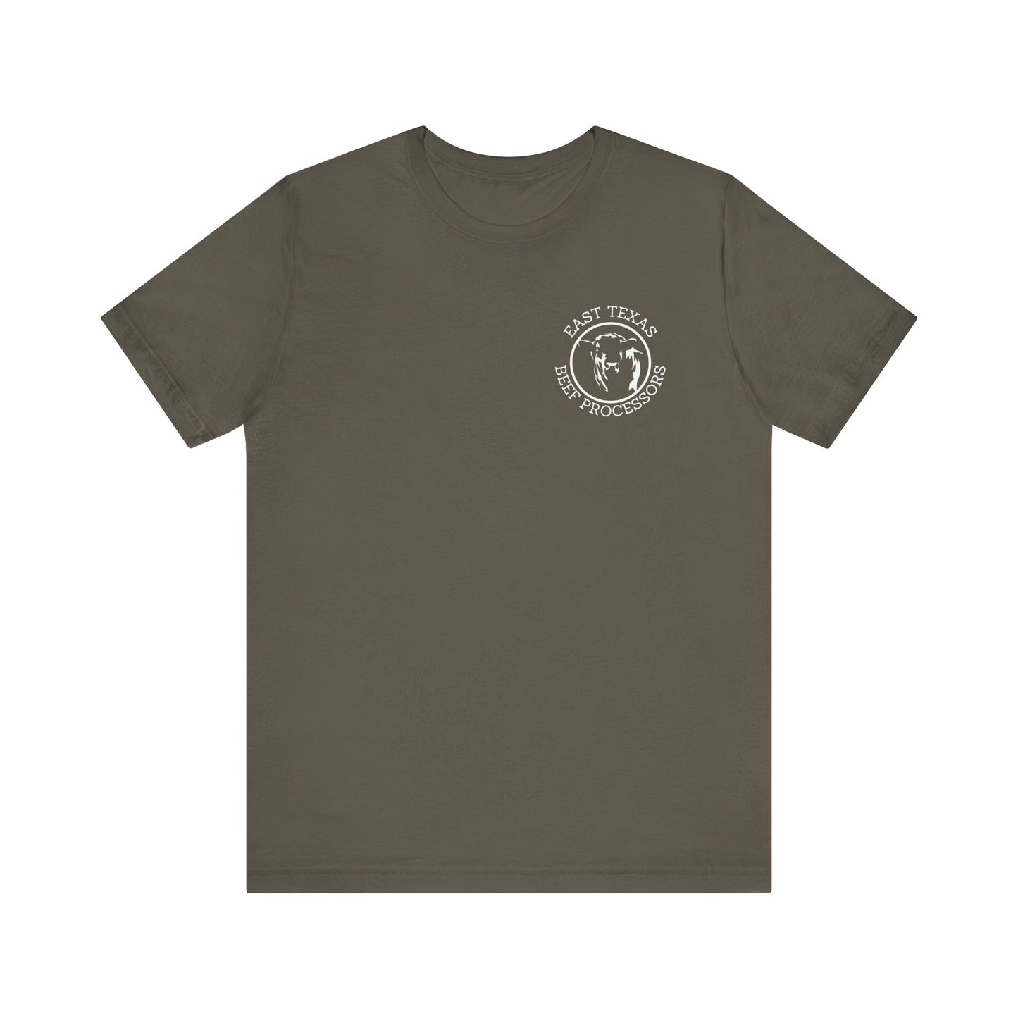 East Texas Beef Processors Tee, Unisex Short Sleeve Tee, Casual Wear, Texas Pride Shirt, Gift for Texans, Farm Life Apparel