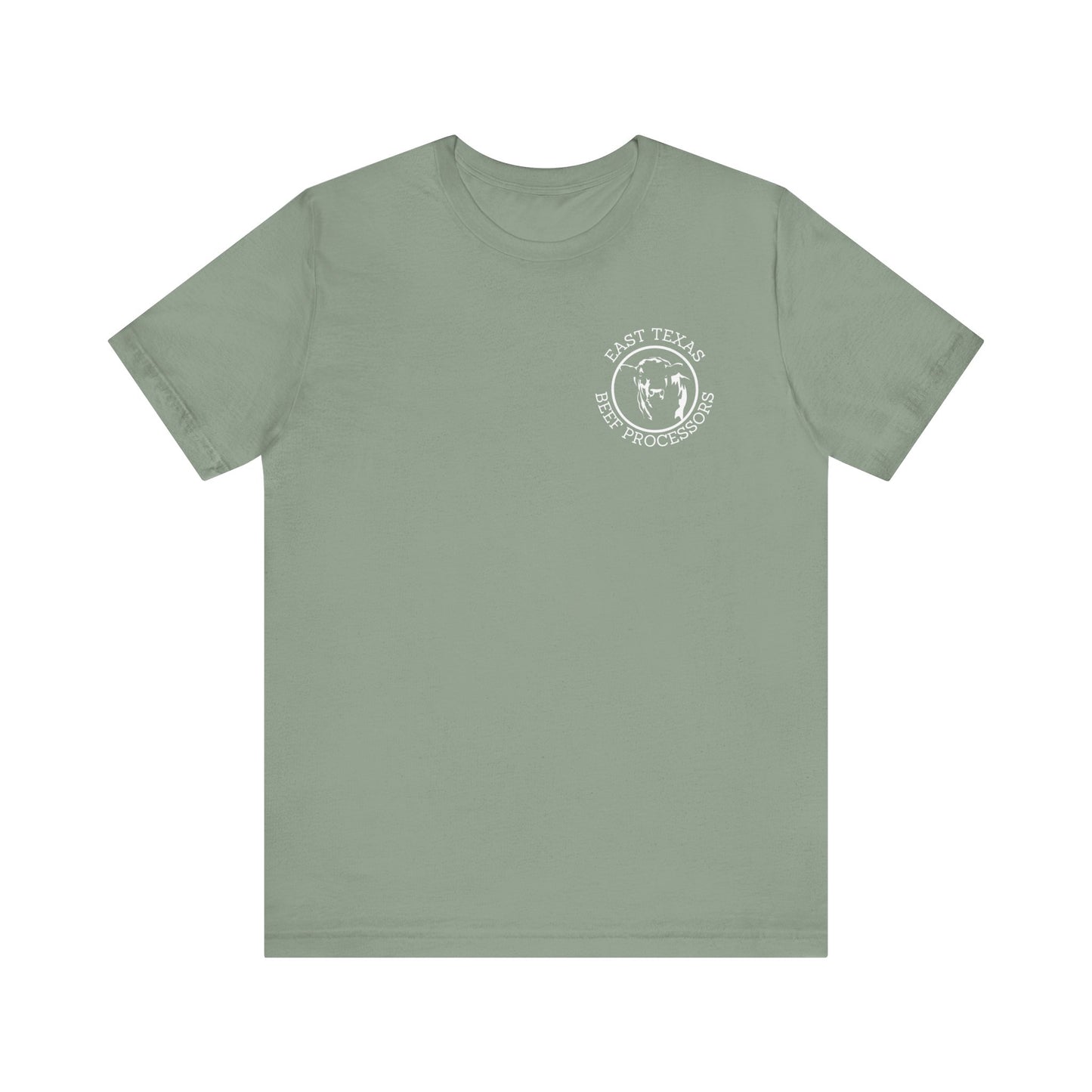 East Texas Beef Processors Tee, Unisex Short Sleeve Tee, Casual Wear, Texas Pride Shirt, Gift for Texans, Farm Life Apparel